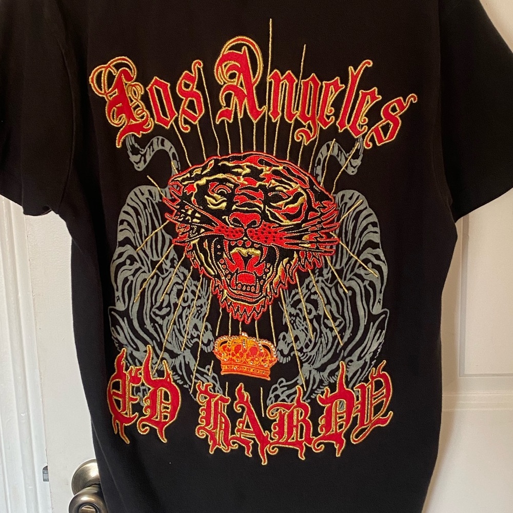 Ed Hardy Black Polo